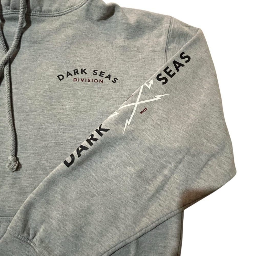 Dark Seas Headmaster Heather Gray Hooded Hoodie Pullover Skater Sweatshirt SZ M - Picture 3 of 11